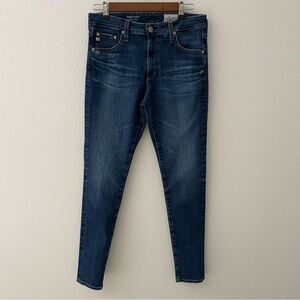 AG Adriano Goldschmied The Farrah Skinny High Rise Jeans Size 30R Medium Blue